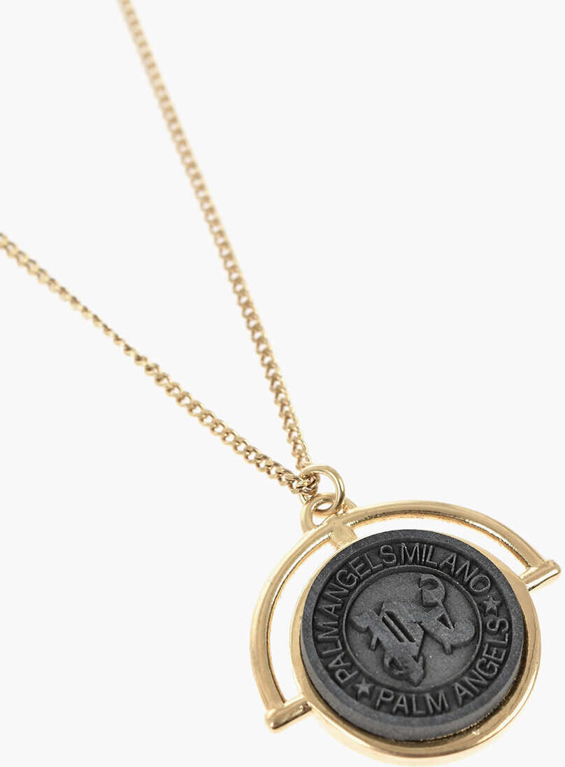 Coliere Palm Angels Brass Necklace With Gold Finish And Seal Gold Barbati (BM 19746698) 2