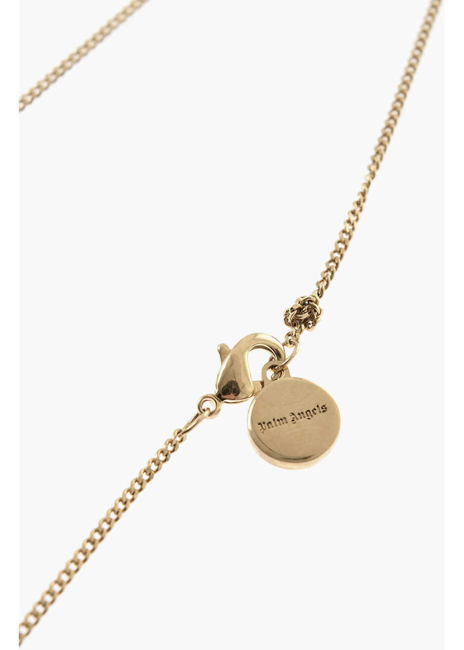 Coliere Palm Angels Brass Necklace With Gold Finish And Seal Gold Barbati (BM 19746698) 3