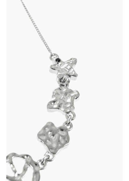 Coliere Palm Angels Brass Necklace With Charms Silver Barbati (BM 19746707) 2