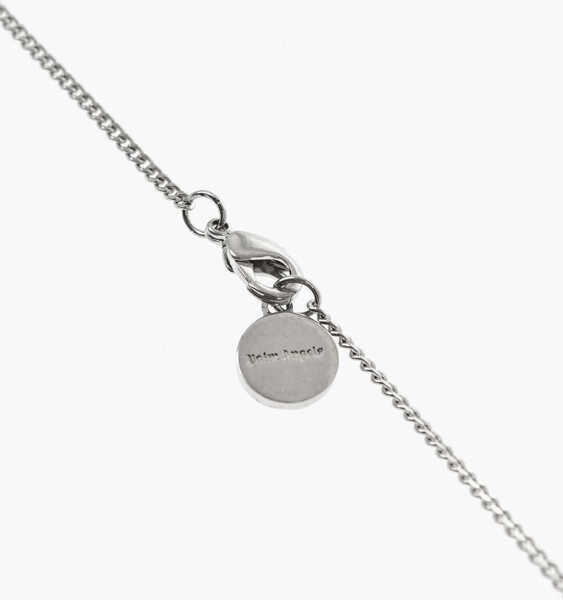 Coliere Palm Angels Brass Necklace With Palm-Shaped Pendant Silver Barbati (BM 19746713) 3