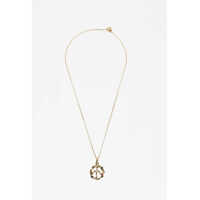 Coliere Brass Chain Necklace With Pendant Femei