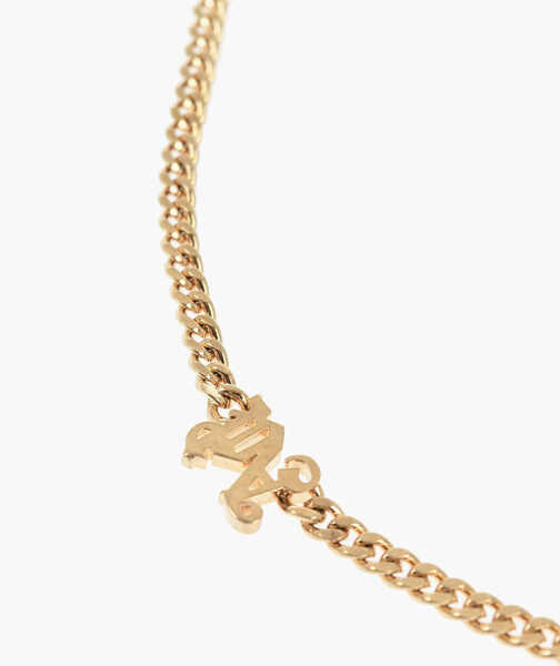 Coliere Palm Angels Brass Chain Necklace With Monogram Gold Femei (BM 19746728) 2