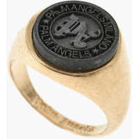 Inele Gold-Tone Brass Signet Ring Barbati