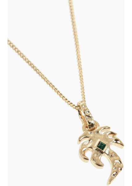 Coliere Palm Angels Palm Melted Charm Necklace Gold - Multic Gold Femei (BM 19746737) 2