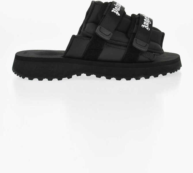 Sandale Palm Angels Suicoke Sandals In Solid Color Moto-P With Contrast Logo Black Barbati (BM 19746740) 3