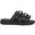 Palm Angels Suicoke Sandals In Solid Color Moto-P With Contrast Logo Black