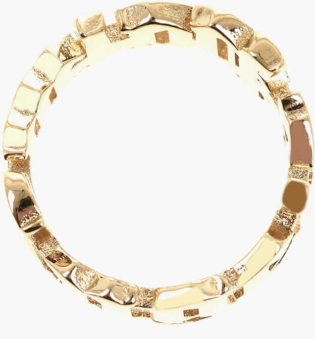 Inele Palm Angels Gold-Tone Logo Ring Gold Femei (BM 19746749) 2