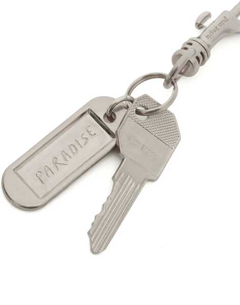 Brelocuri Palm Angels Metal Keychain Paradise Palm With Carabiner Silver Barbati (BM 19746758) 2