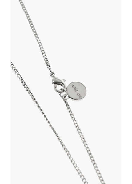 Coliere Palm Angels Brass Chain Necklace With Pendant Silver Barbati (BM 19746773) 3