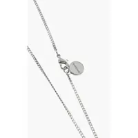 Coliere Palm Angels pentru Barbati - Coliere Palm Angels Brass Chain Necklace With Pendant Silver Barbati (BM 19746773) - B-mall.ro