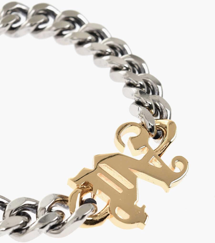 Bratari Palm Angels Chain Bracelet With Contrasting Monogram Silver Barbati (BM 19746779) 2