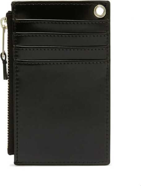 Portofele Palm Angels Glossy Eco-Leather Cardholder With Tone-On-Tone Logo Black Barbati (BM 19746785) 2