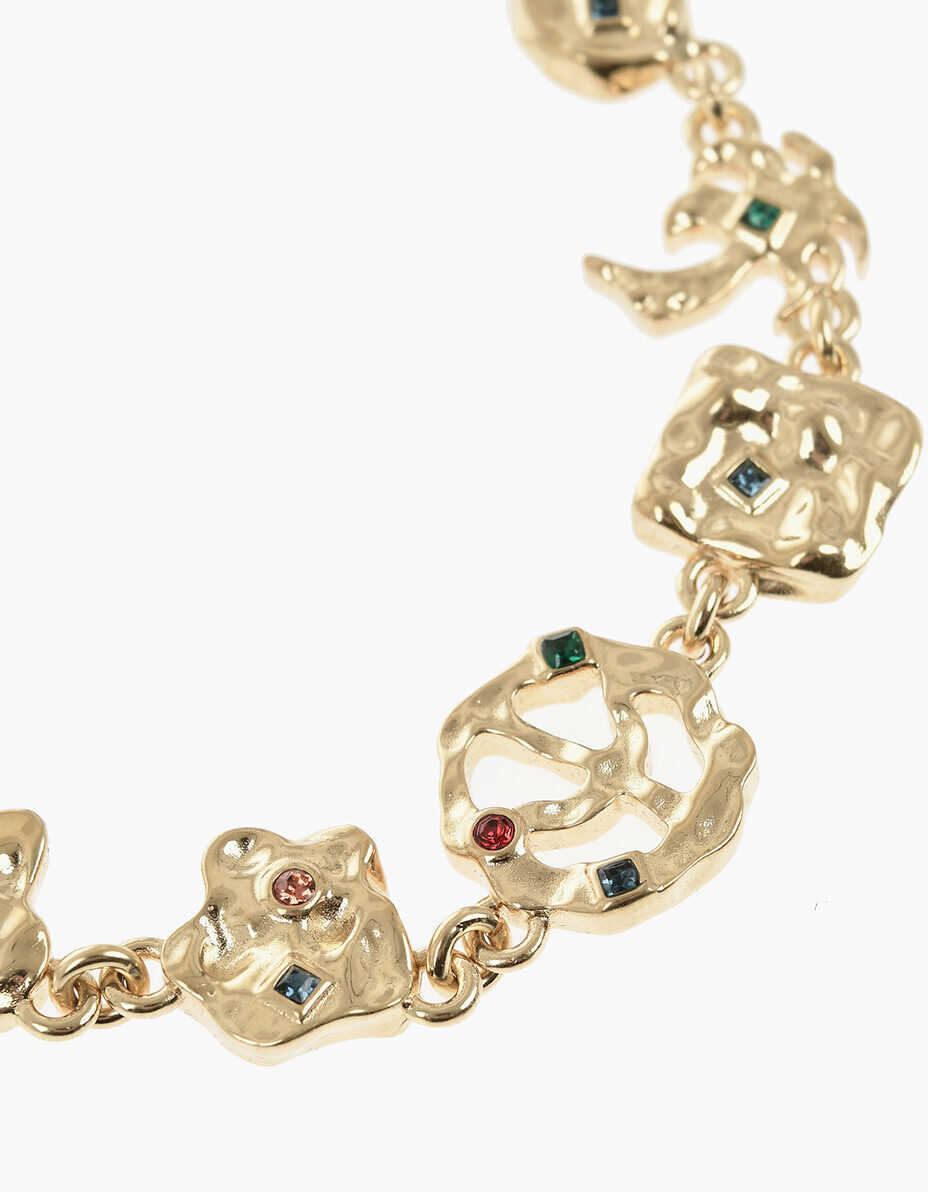 Coliere Palm Angels Gold-Tone Chain Necklace With Iconic Motifs Gold Femei (BM 19746791) 2