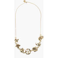 Coliere Gold-Tone Chain Necklace With Iconic Motifs Femei