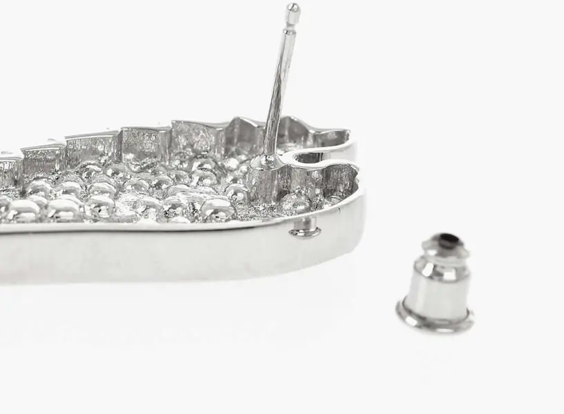 Cercei Palm Angels Earrings Wings Strass Silver - Transpare Silver Femei (BM 19746794) 3