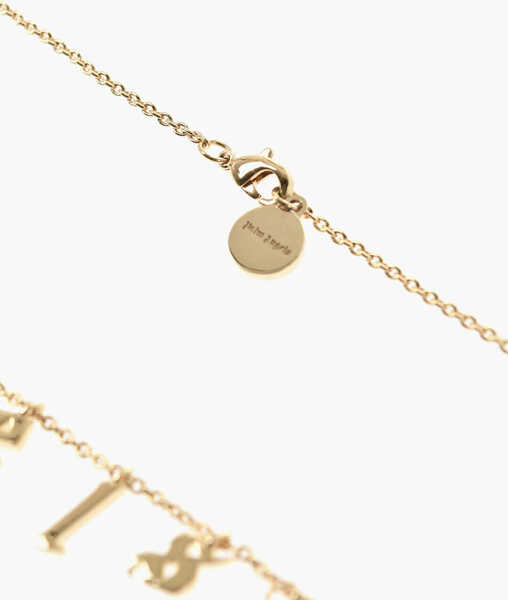 Coliere Palm Angels Gold-Effect Necklace With Logo Pendants Gold Femei (BM 19746797) 3