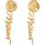 Moschino Logo Earrings GOLD