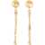 Moschino Logo Earrings GOLD
