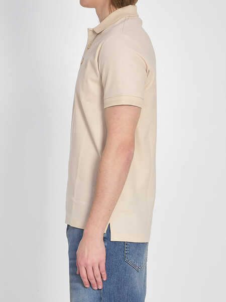 Tricouri Polo Burberry Cotton Piqu Polo Shirt BEIGE Barbati (BM 19747064) 3