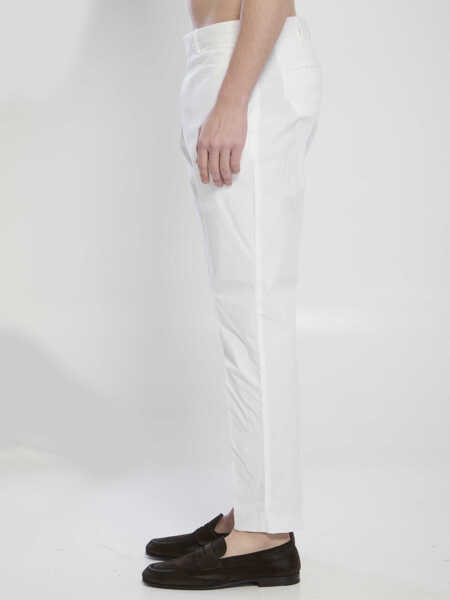 Pantaloni casual PT TORINO Rebel Stretch Cotton Pants WHITE Barbati (BM 19747067) 3