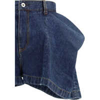 Pantaloni scurti Sacai Dama - Pantaloni scurti Sacai Denim Shorts BLUE Femei (BM 19747100) - B-mall.ro