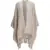 Brunello Cucinelli Open Poncho BEIGE+PLATINO