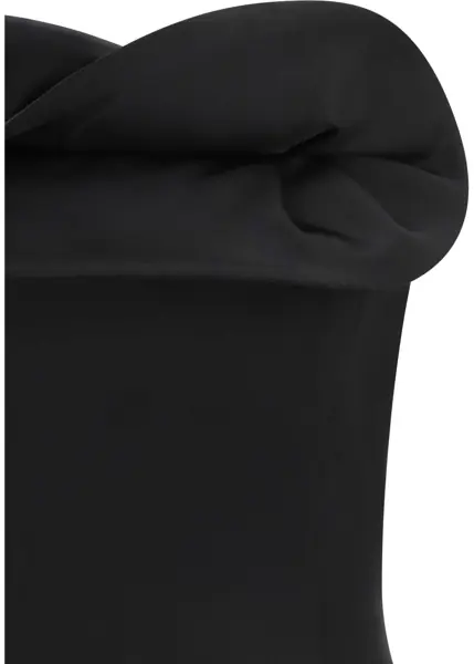 Topuri Magda Butrym Wool and silk corset Top with sculptural neckline BLACK Femei (BM 19747109) 3