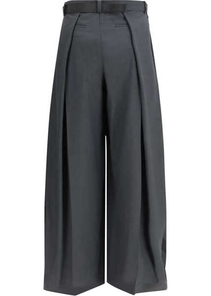 Pantaloni casual Sacai Oversized Pants GRAY Femei (BM 19747112) 2