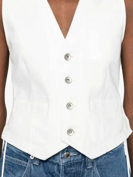 Veste casual Sacai Denim Vest OFF WHITE Femei (BM 19747121) 5