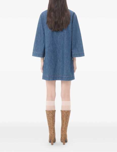 Rochii Valentino Garavani Denim Dress MEDIUM BLUE DENIM Femei (BM 19747136) 5