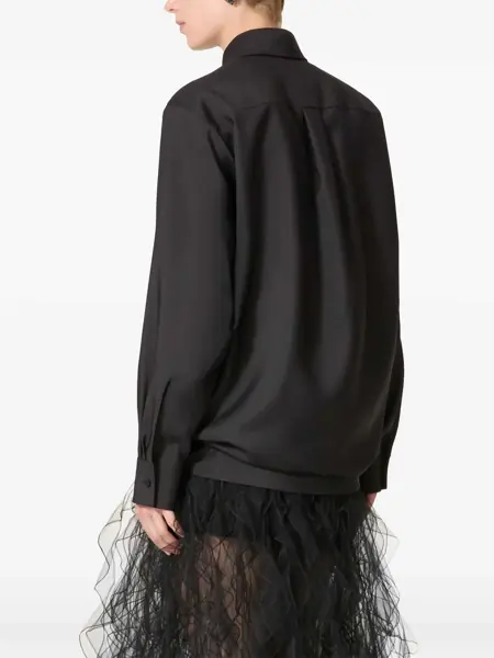 Camasi casual Valentino Garavani Wool blend Shirt NERO Femei (BM 19747145) 4