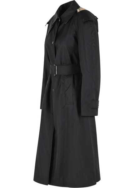Paltoane Burberry Long nylon Car Coat with hood BLACK Femei (BM 19747148) 3