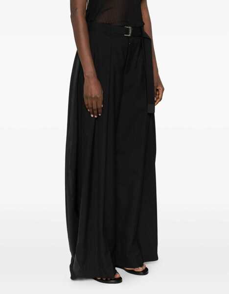 Pantaloni casual Sacai Oversized Pants BLACK Femei (BM 19747154) 3