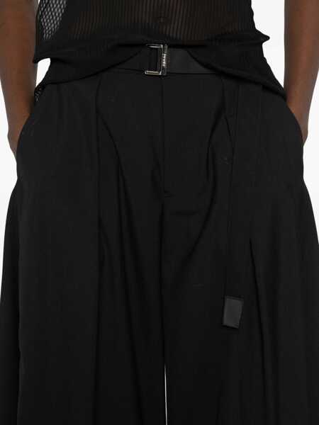 Pantaloni casual Sacai Oversized Pants BLACK Femei (BM 19747154) 5