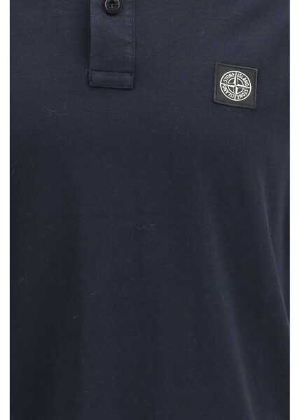 Tricouri Polo Stone Island Cotton piqu Polo Shirt NAVY BLUE Barbati (BM 19747157) 3