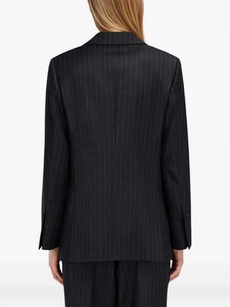 Sacouri Ferragamo Double-breasted pinstripe Blazer GRIGIO/MARRONE Femei (BM 19747160) 4