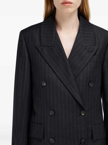 Sacouri Ferragamo Double-breasted pinstripe Blazer GRIGIO/MARRONE Femei (BM 19747160) 5