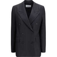 Sacouri Double-breasted pinstripe Blazer Femei