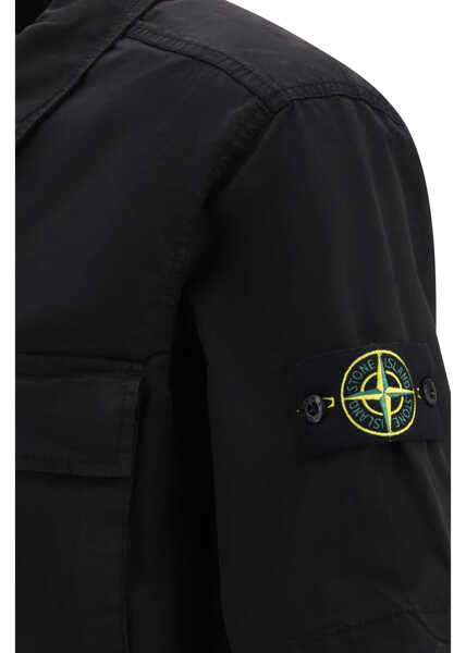 Camasi casual Stone Island Short-sleeved Shirt BLACK Barbati (BM 19747172) 3