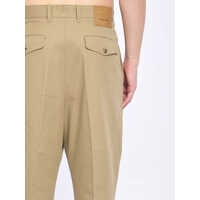 Pantaloni casual pentru Barbati - Pantaloni casual AMI Paris Carrot Pants BEIGE Barbati (BM 19747283) - B-mall.ro