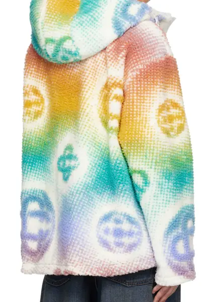 Bomber jacket Casablanca Halftone Monogram Fleece Jacket MULTICOLOR Barbati (BM 19747292) 3