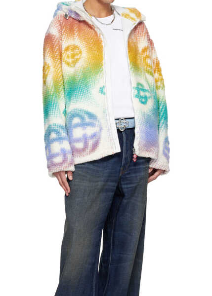 Bomber jacket Casablanca Halftone Monogram Fleece Jacket MULTICOLOR Barbati (BM 19747292) 4