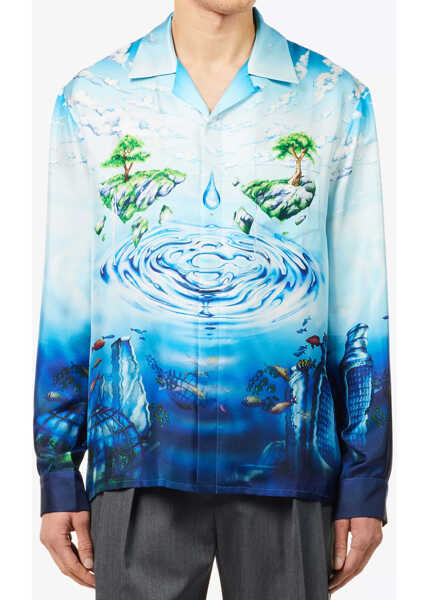 Camasi Casablanca Lost Atlantis Shirt BLUE Barbati (BM 19747295) 2