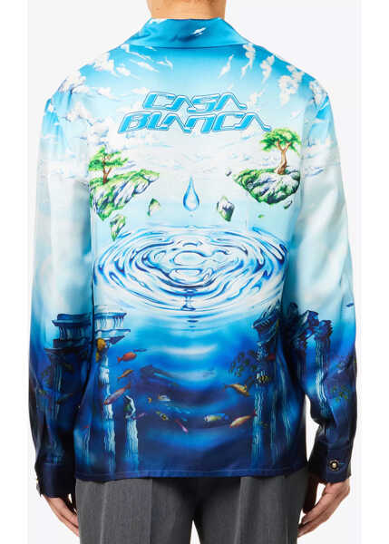 Camasi Casablanca Lost Atlantis Shirt BLUE Barbati (BM 19747295) 3