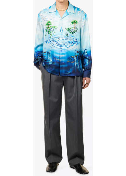 Camasi Casablanca Lost Atlantis Shirt BLUE Barbati (BM 19747295) 5