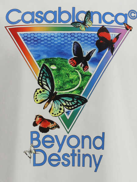 Tricouri Casablanca Beyond Destiny Print T-Shirt WHITE Barbati (BM 19747331) 3