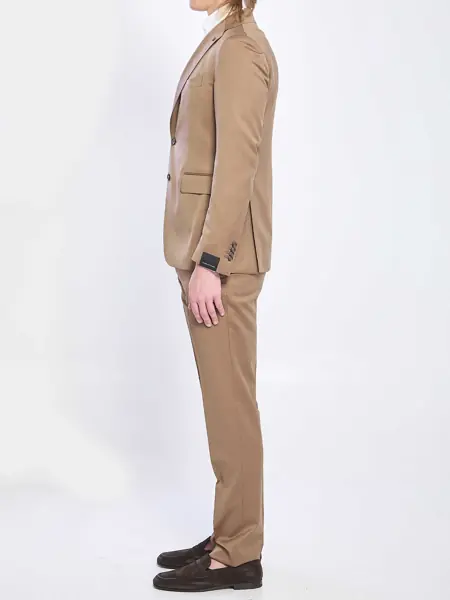 Costume Tagliatore Single-Breasted Suit In Super 130S Virgin Wool BROWN Barbati (BM 19747334) 3
