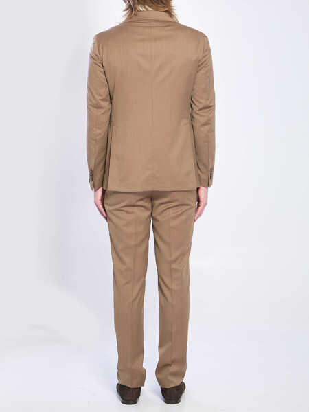 Costume Tagliatore Single-Breasted Suit In Super 130S Virgin Wool BROWN Barbati (BM 19747334) 4