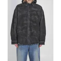 Geci Parka Hooded Denim Parka Barbati