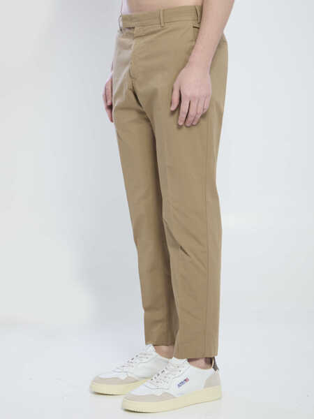 Pantaloni casual PT TORINO Rebel Stretch Cotton Pants BROWN Barbati (BM 19747355) 2
